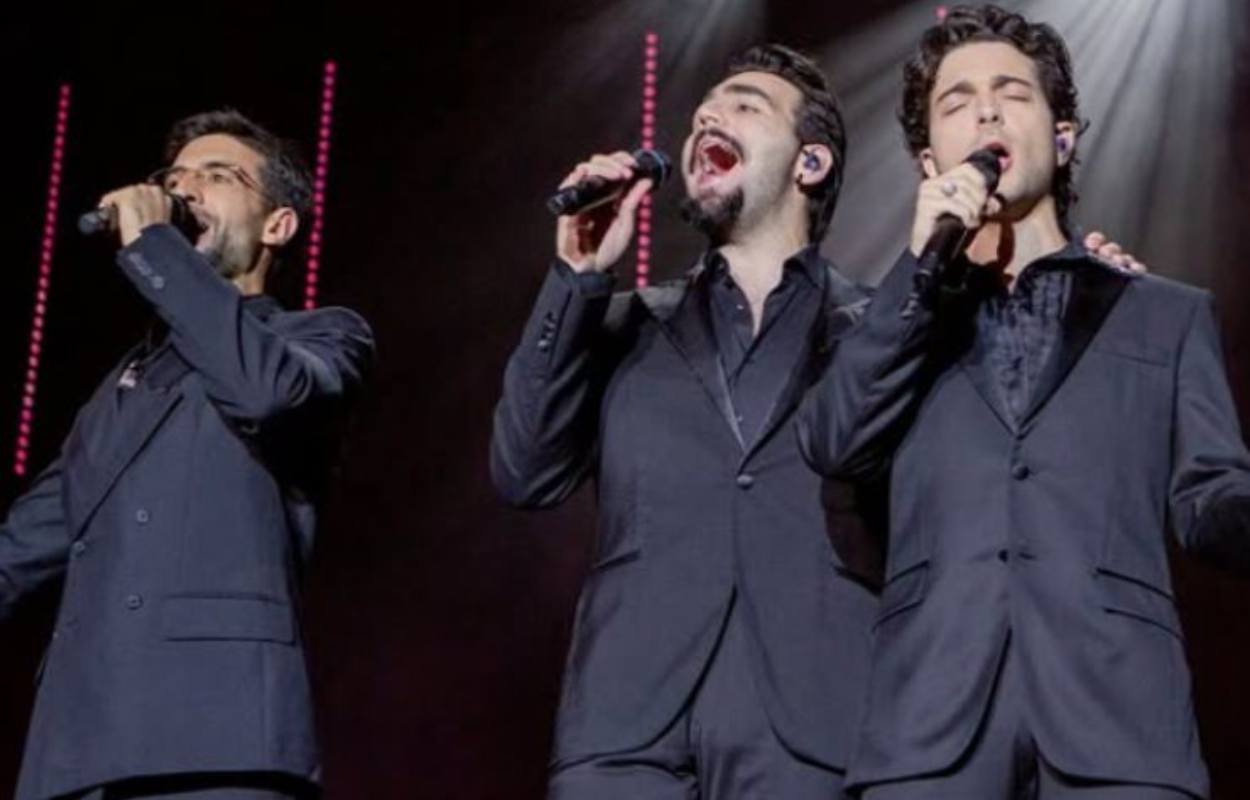 Il Volo durante un live